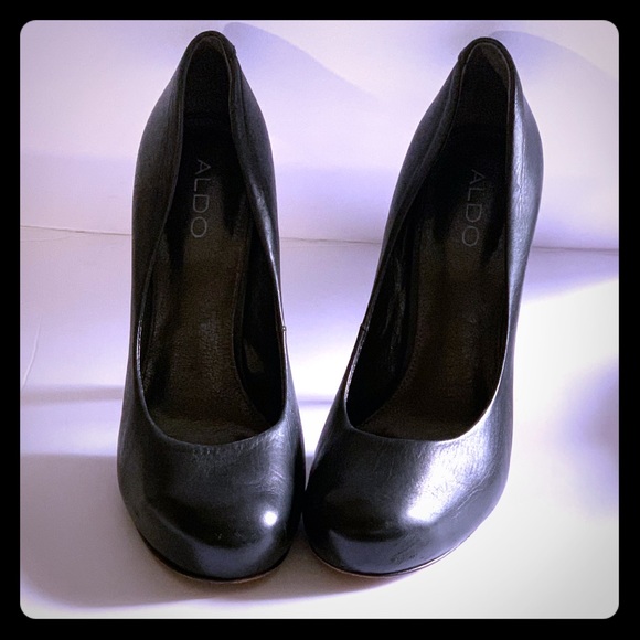 aldo leather pumps
